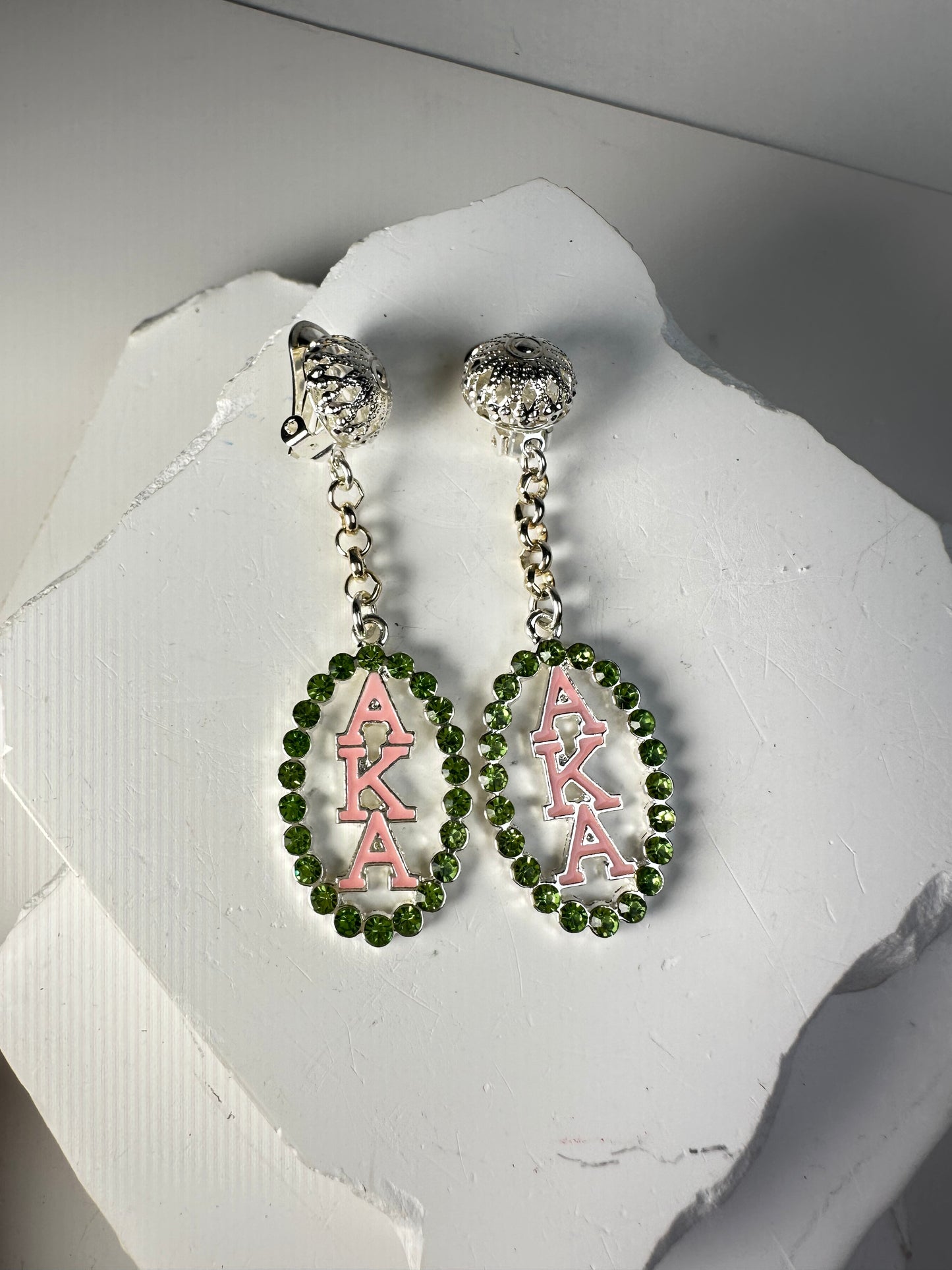AKA The Green Oval Earrings