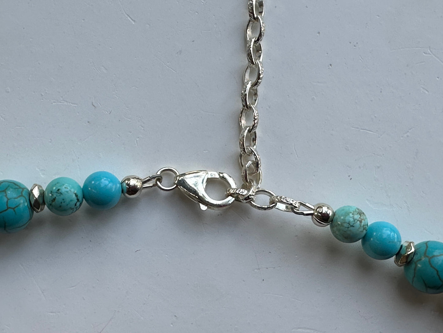 Pewter & Turquoise Cross