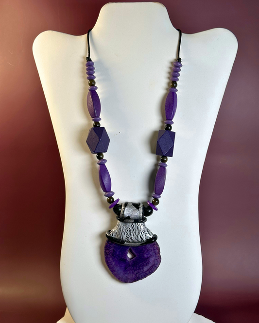Purplewood Passion Top Wrap Necklace