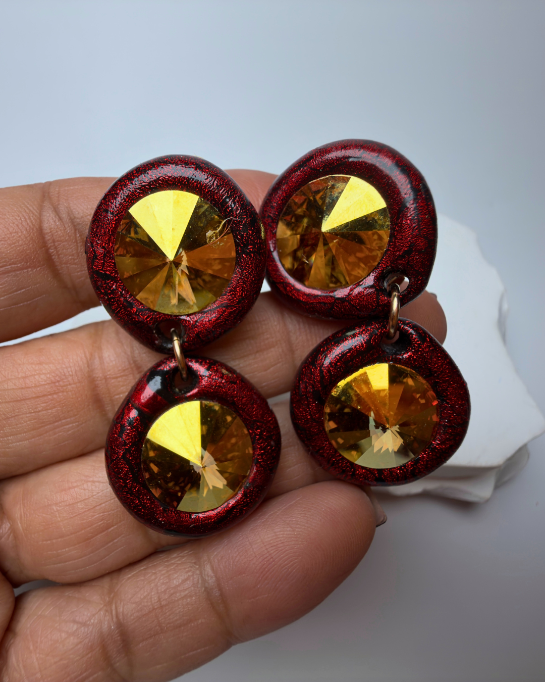 Ms. Paula's Red Double Crystals