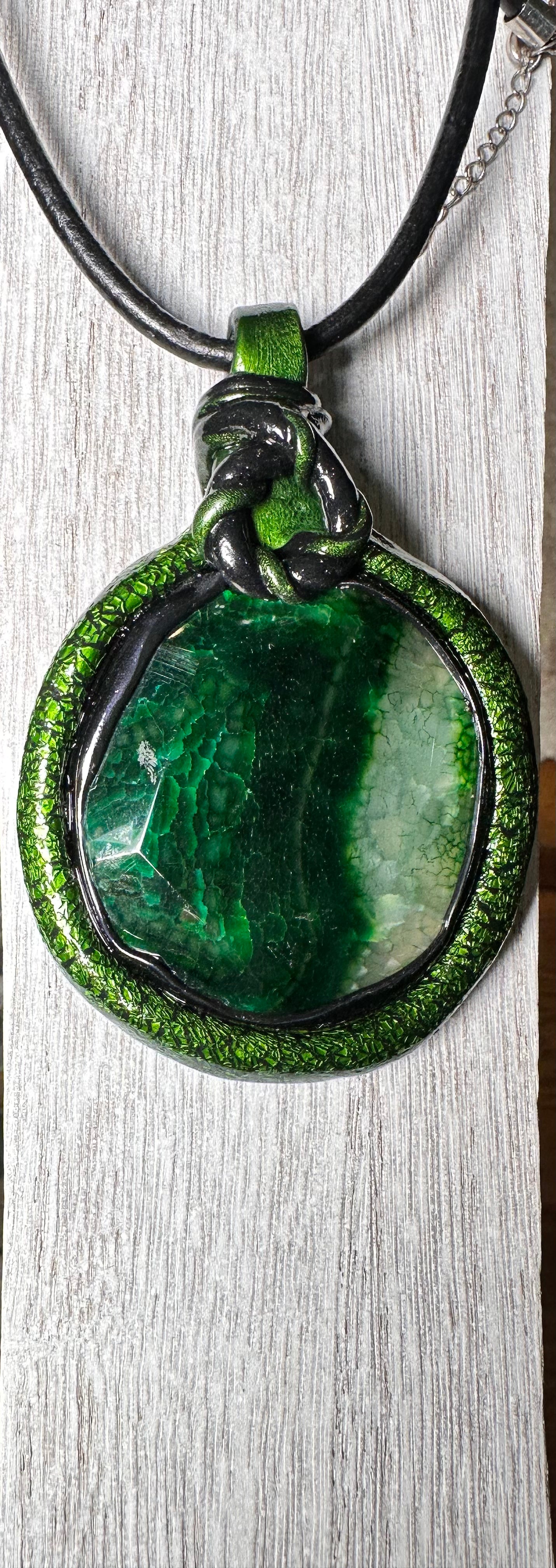 'Be Seen Green' Turtle Style Necklace