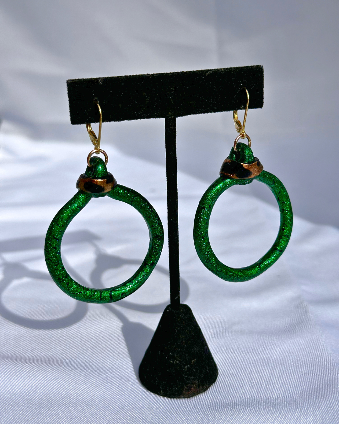 "Be Seen Green" Hoop Earrings