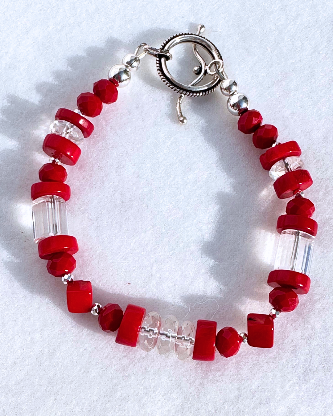 Red Radiance Bracelet and Necklace Extension