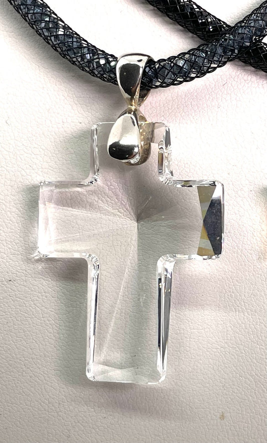 Clear crystal Cross