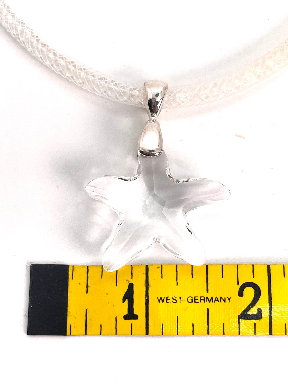Clear Swarovski Starfish Small Pendant