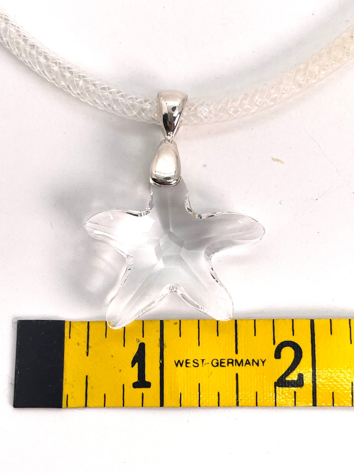 Clear Swarovski Starfish Small Pendant