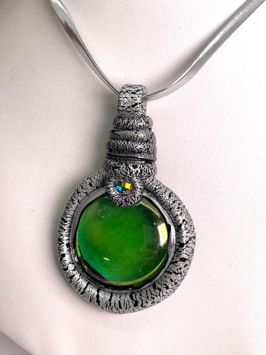 Silver Turtle Style Necklace